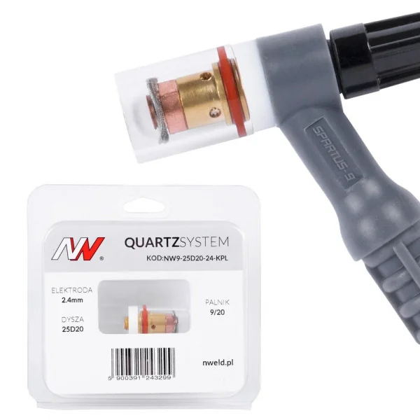 QUARTZSystem - mała soczewka dysza S 9/20 [na elektrodę 2.4mm]